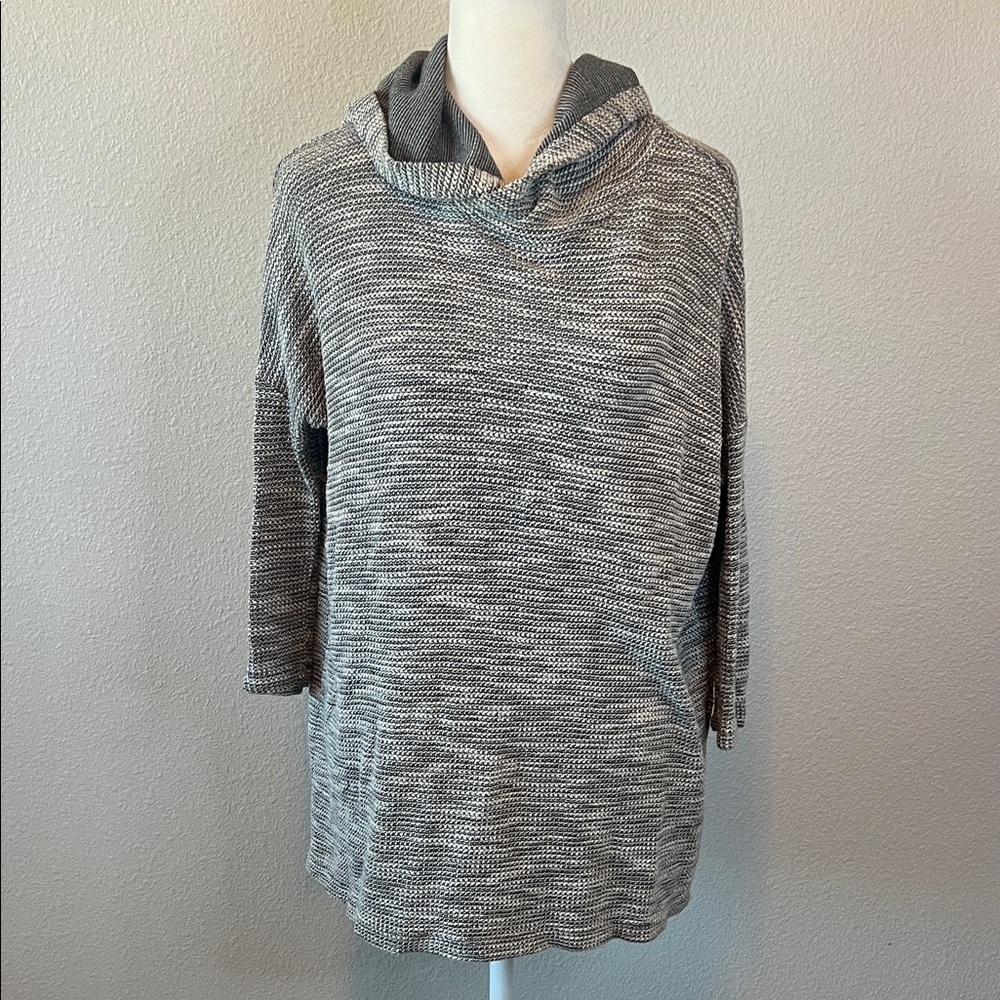 Beyond Yoga Tie Back Hoodie Gray Marl Size Small